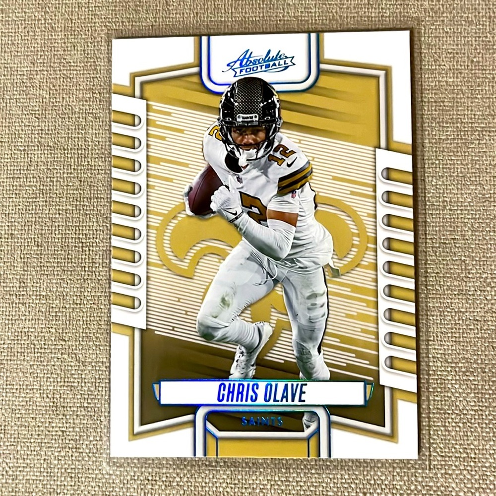 2023 Panini Absolute #72 Chris Olave New Orleans Saints Teal Parallel Football